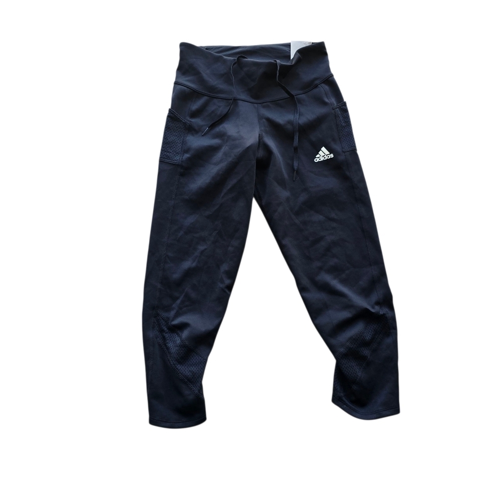 Adidas Own The Run 3/4 AEROREADY Reflective Running Tights | Size XS | Black